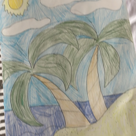 Summer Island Landscape Art Drawing - Picture 9 of 17